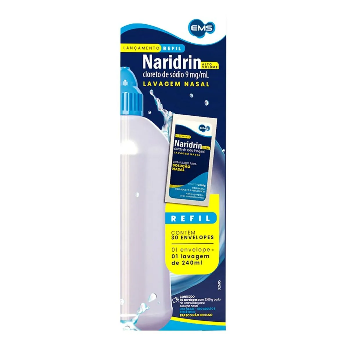 Cloreto De Sódio Granulado Naridrin Caixa 30 Unidades Refil