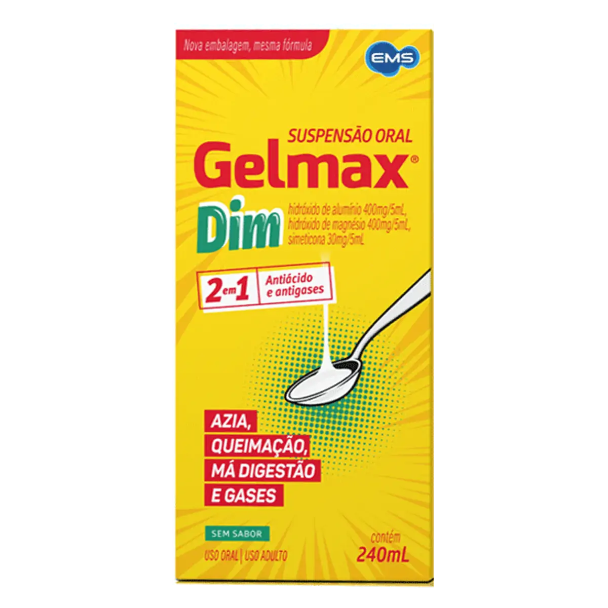 Suspensão Oral Gelmax 240ml