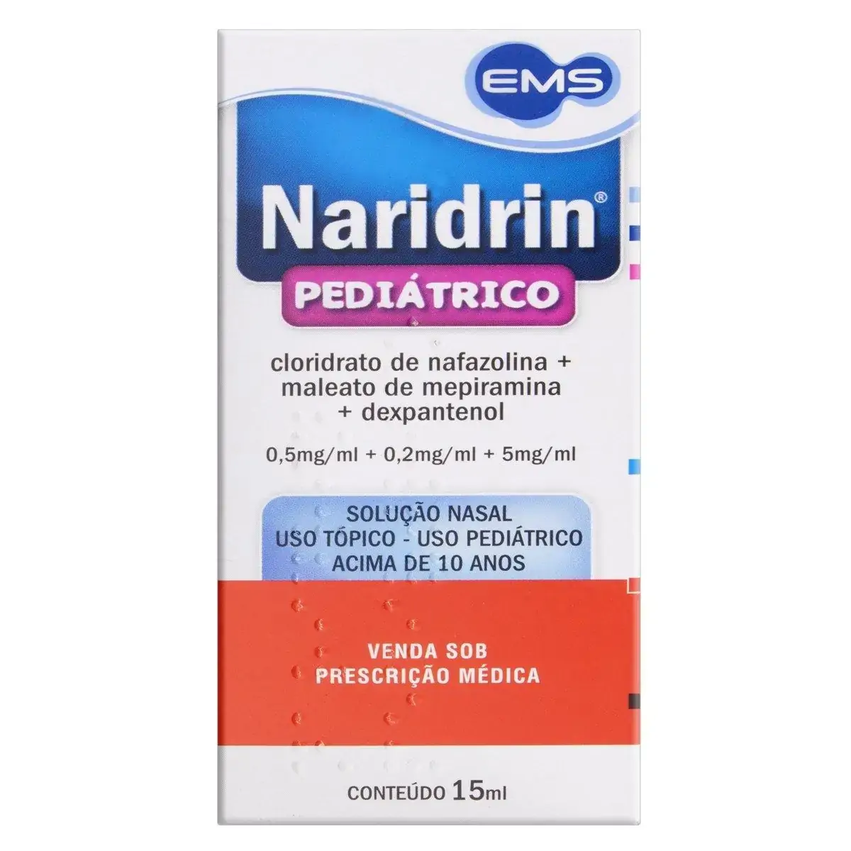 Descongestionante Nasal Naridrin Pediátrico Caixa 15ml
