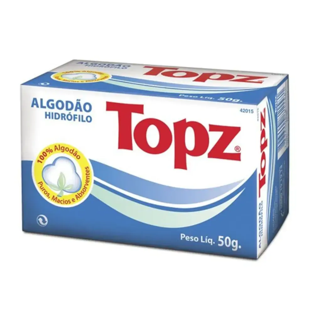 Algodão Hidrófilo Topz Caixa 50g
