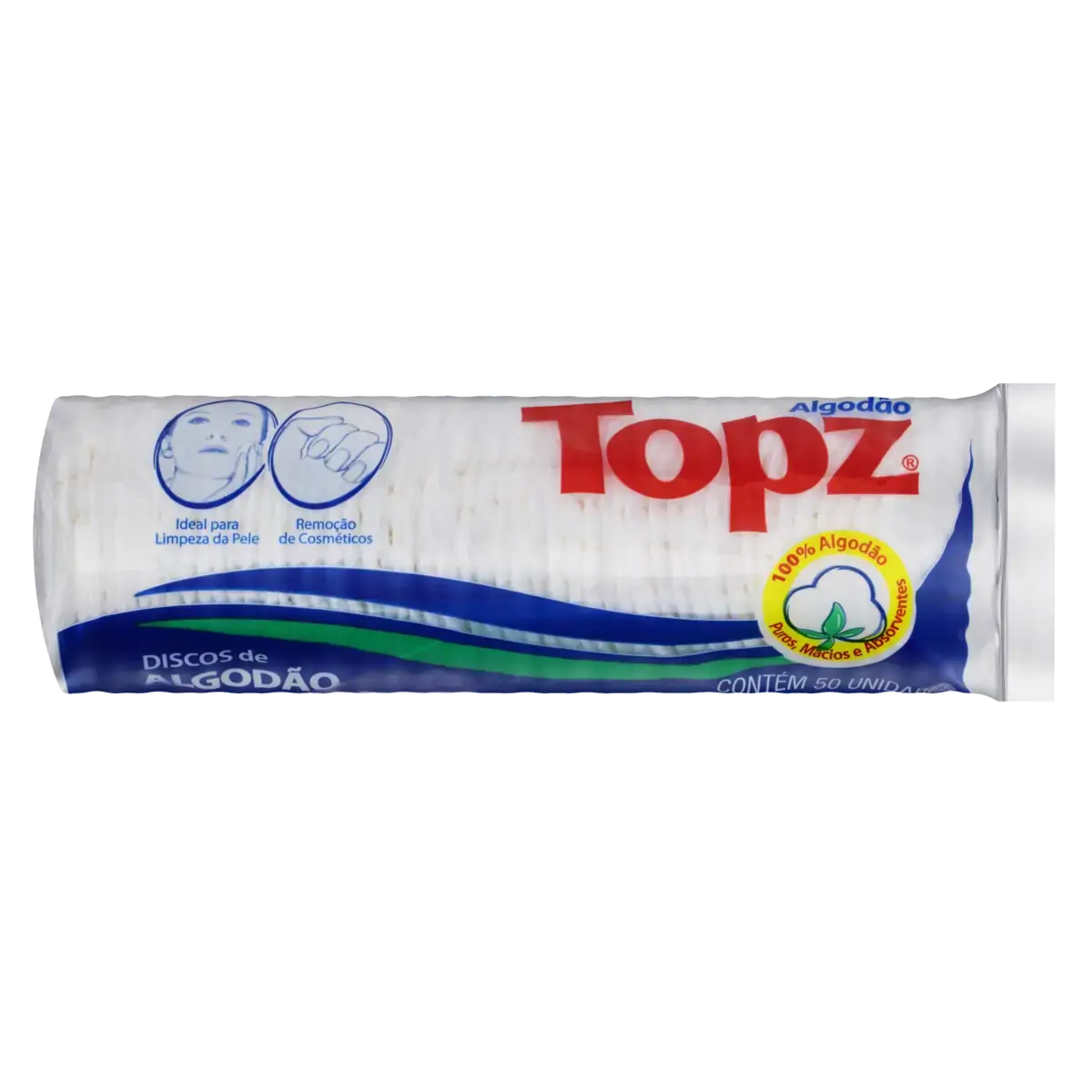 Algodão Em Discos Topz Pacote 50 Unidades