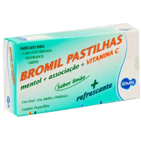 Bromil Sabor Limao 5 Mg 0,451 Mg 3,28 Mg 0,016 Mg 15 Mg 10 Pastilhas Similar