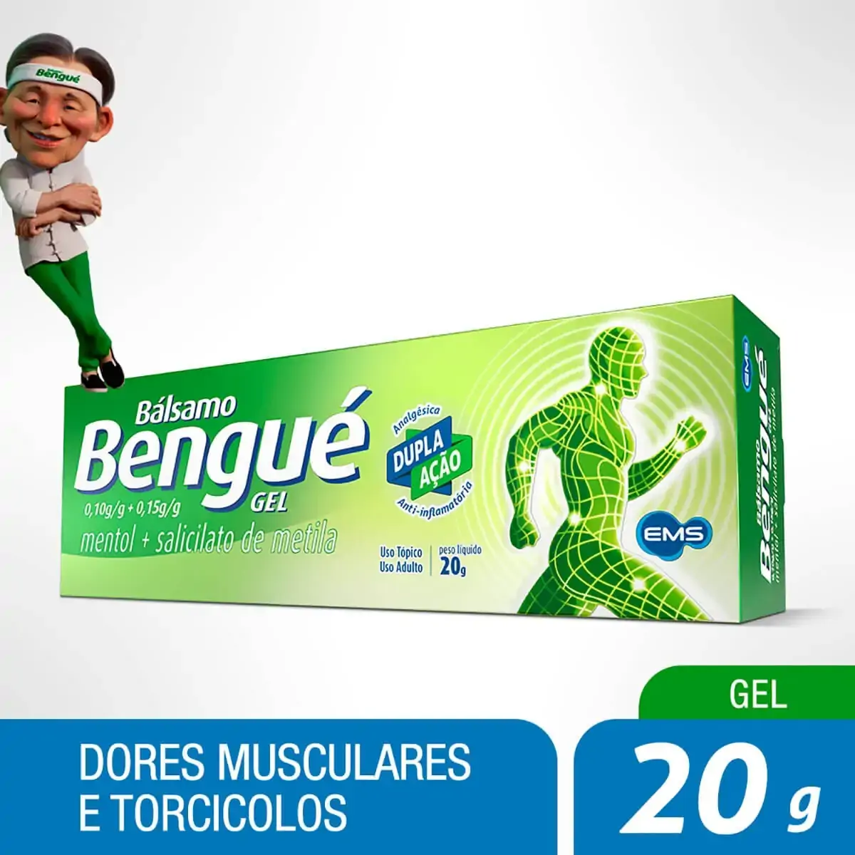 Bálsamo Bengué Gel Ems Caixa 20g