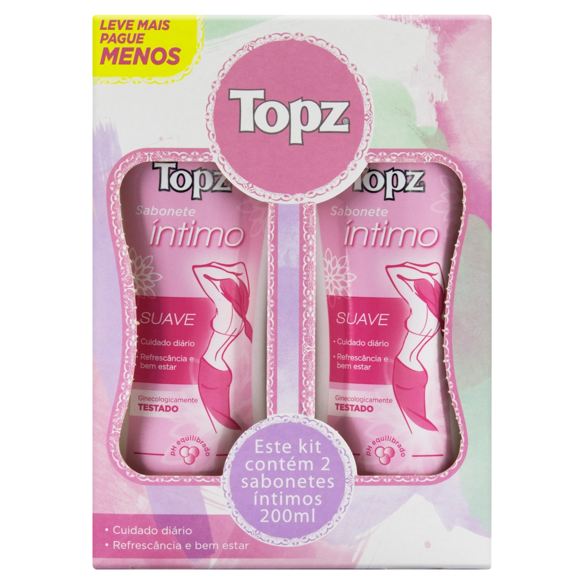 Sabonete Líquido íntimo Suave Topz Frasco 200ml