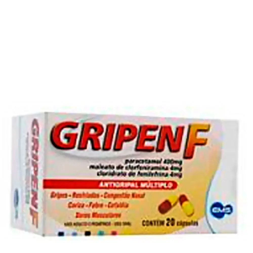 Gripen F 4 Mg 4 Mg 400 Mg 20 Cápsulas Ems Similar