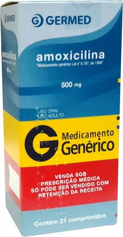 Amoxicilina 500mg Caixa 21 Comp