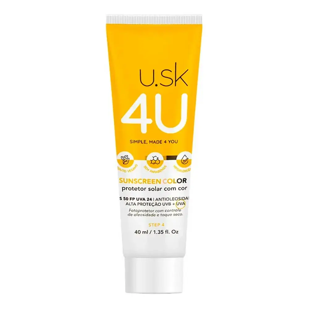 Protetor Solar U.SK Sunscreen Color FPS50 40ml