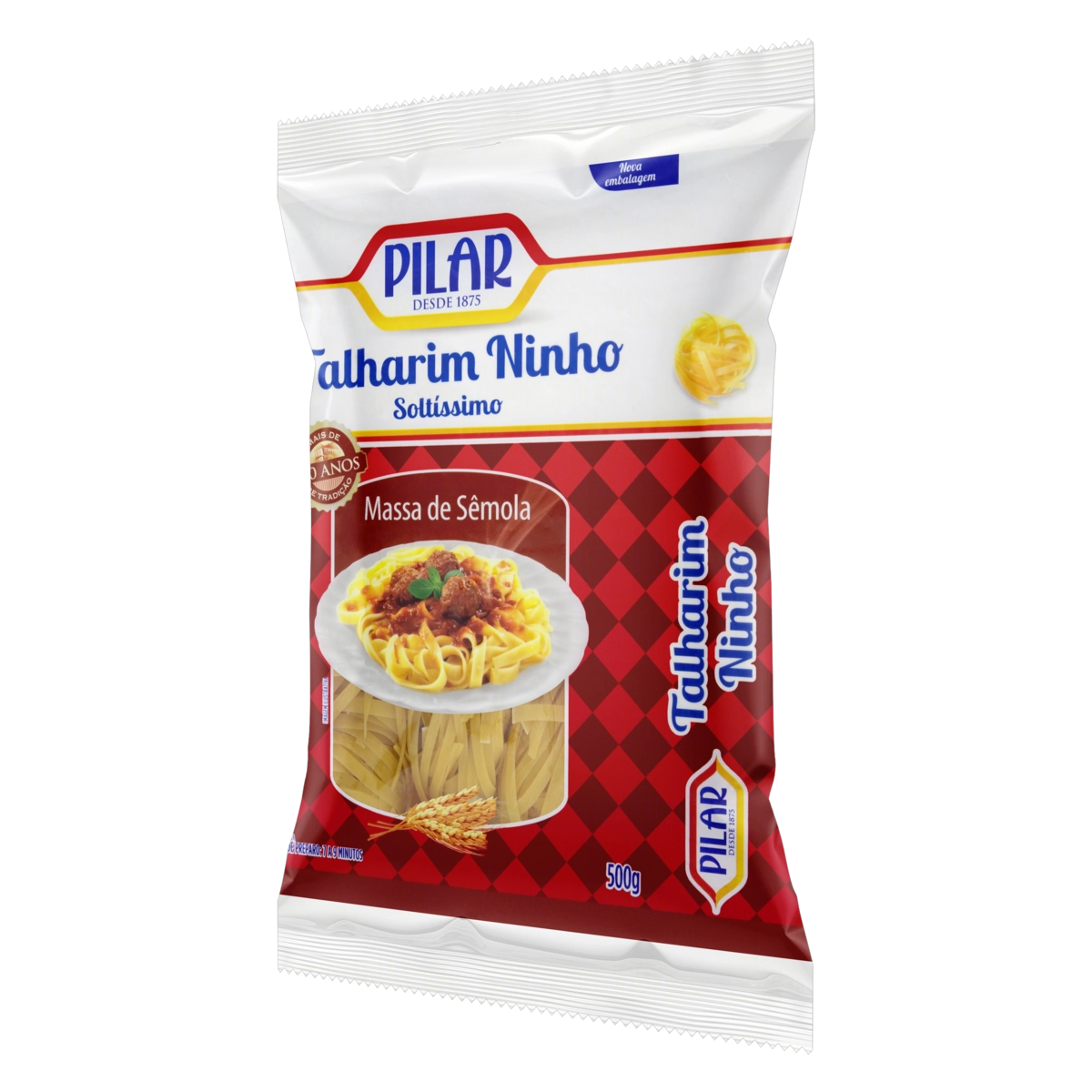 Macarrão De Sêmola Talharim Ninho Pilar Pacote 500g