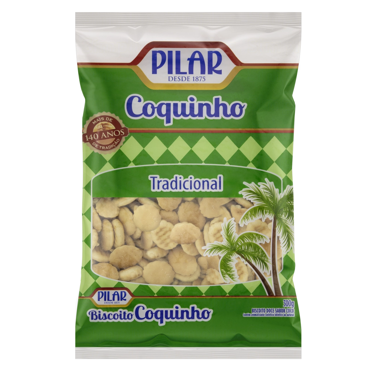 Biscoito Coquinho Pilar Pacote 300g
