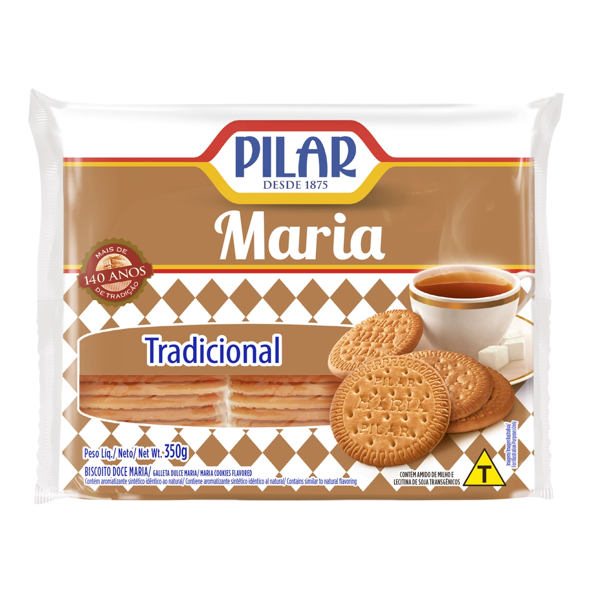 Biscoito Maria Tradicional Pilar Pacote 350g