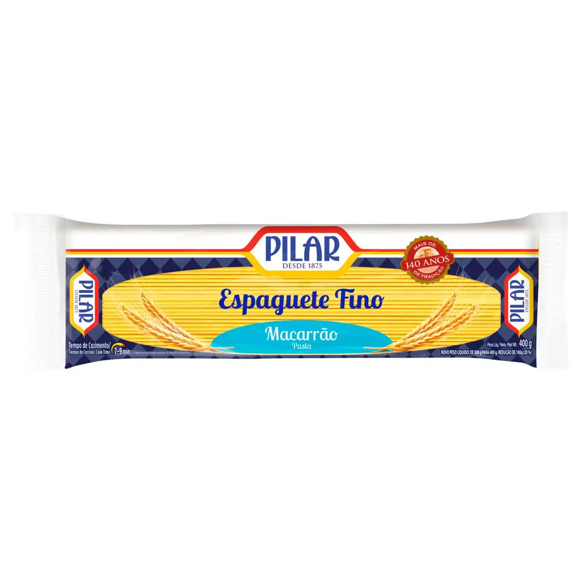 Macarrão Espaguete Pilar Fino 400g