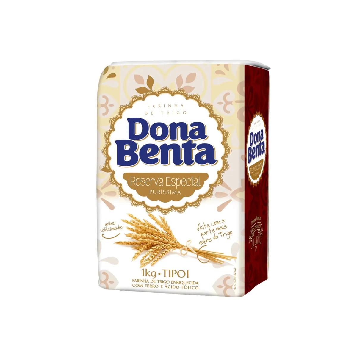 Farinha De Trigo Tipo 1 Dona Benta Reserva Especial Pacote 1kg