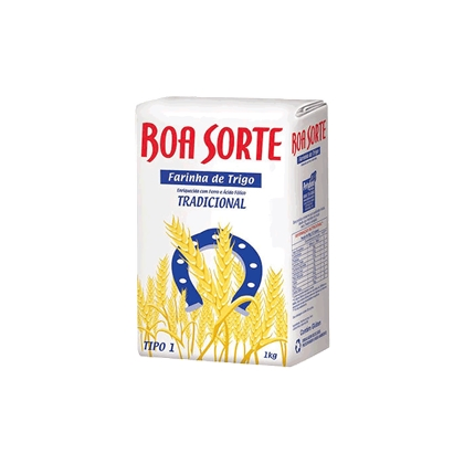 Farinha De Trigo Tipo 1 Tradicional Boa Sorte Pacote 1kg
