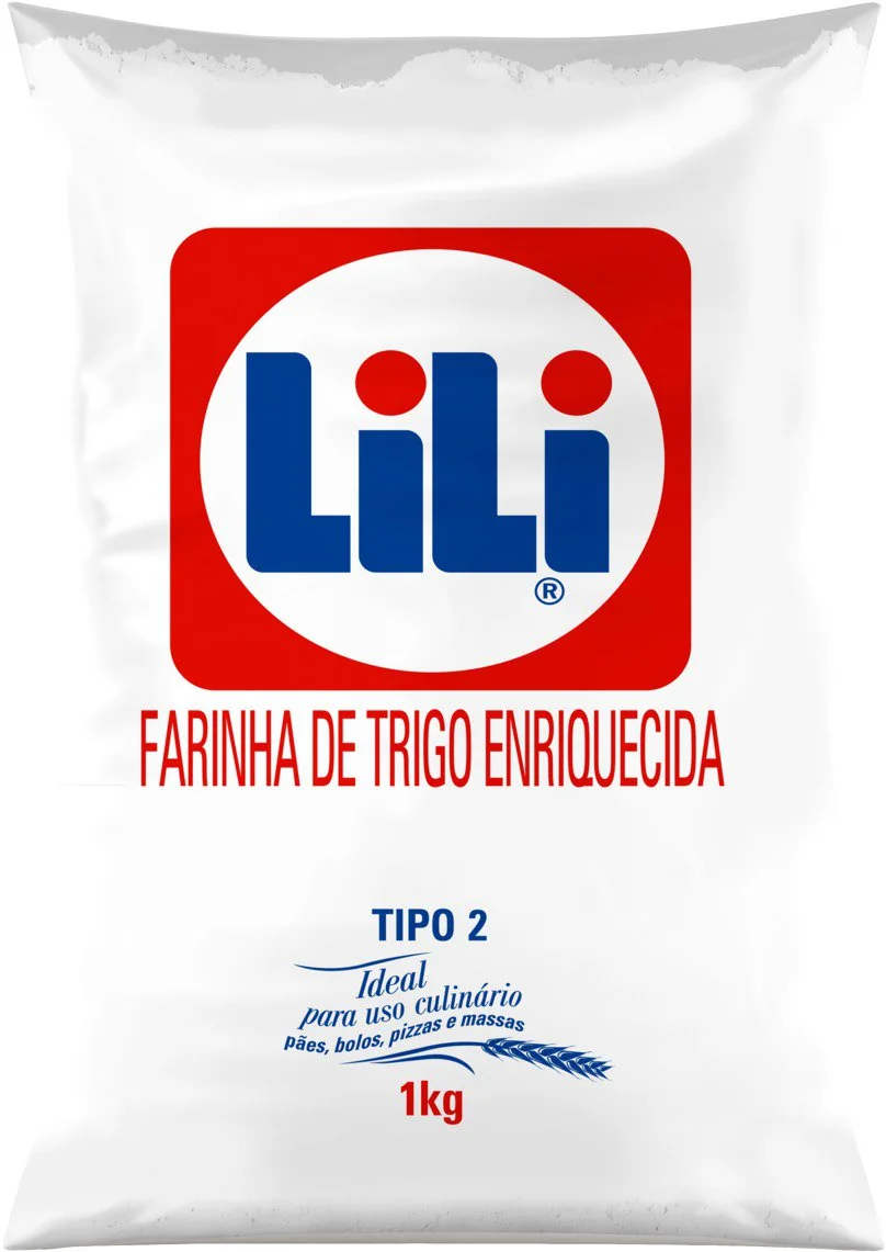 Farinha De Trigo Tipo 2 Para Pães, Bolos, Pizzas E Massas Lili Pacote 1kg