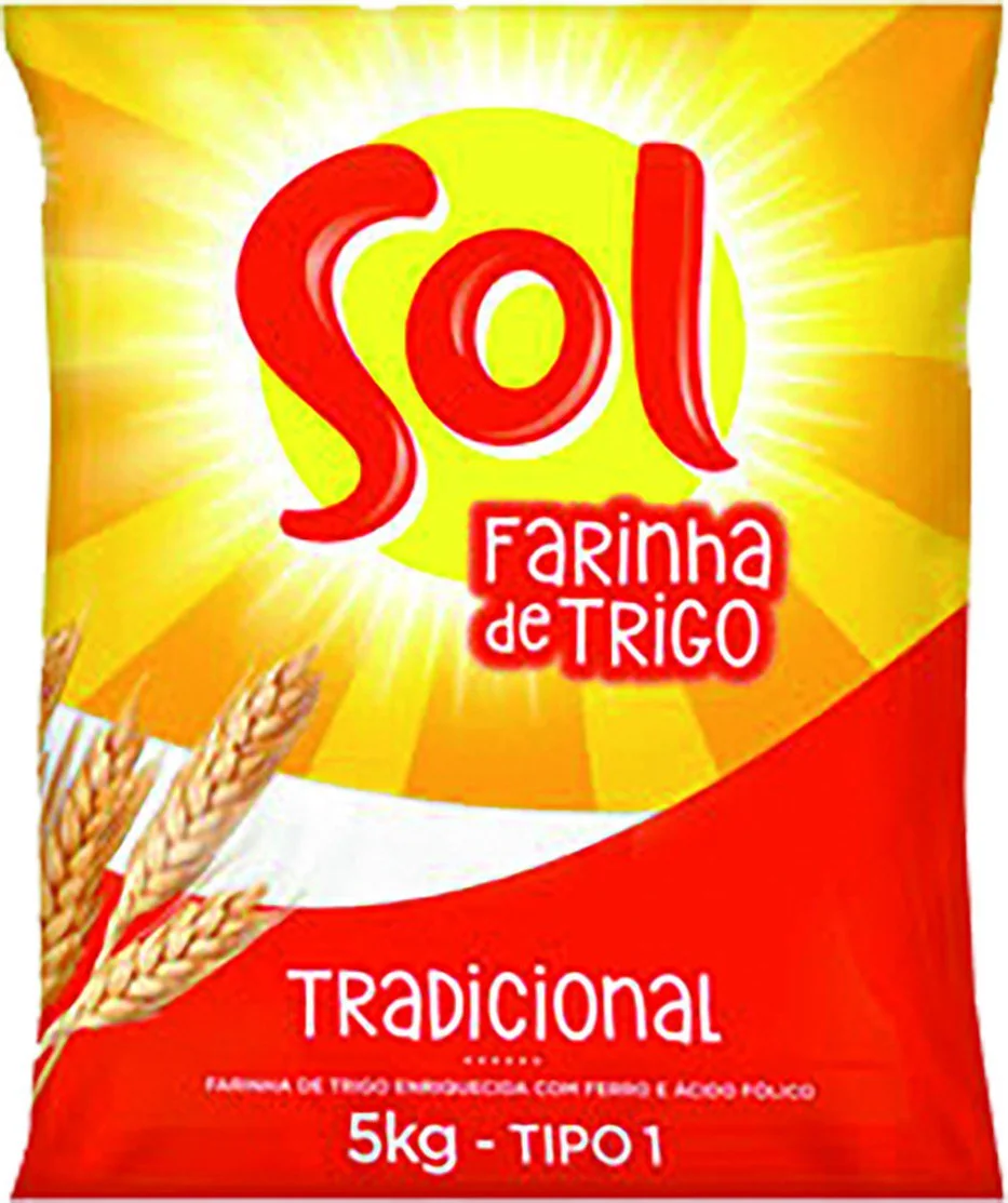 Farinha De Trigo Tipo 1 Tradicional Sol Pacote 5kg