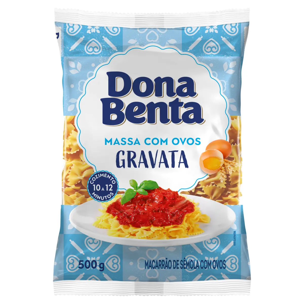 Macarrão De Sêmola Com Ovos Gravata Dona Benta Pacote 500g