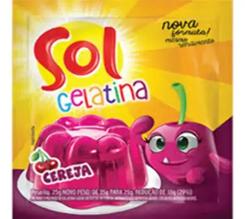 Gelatina Sol Cereja Sch 4x15x35g Dis