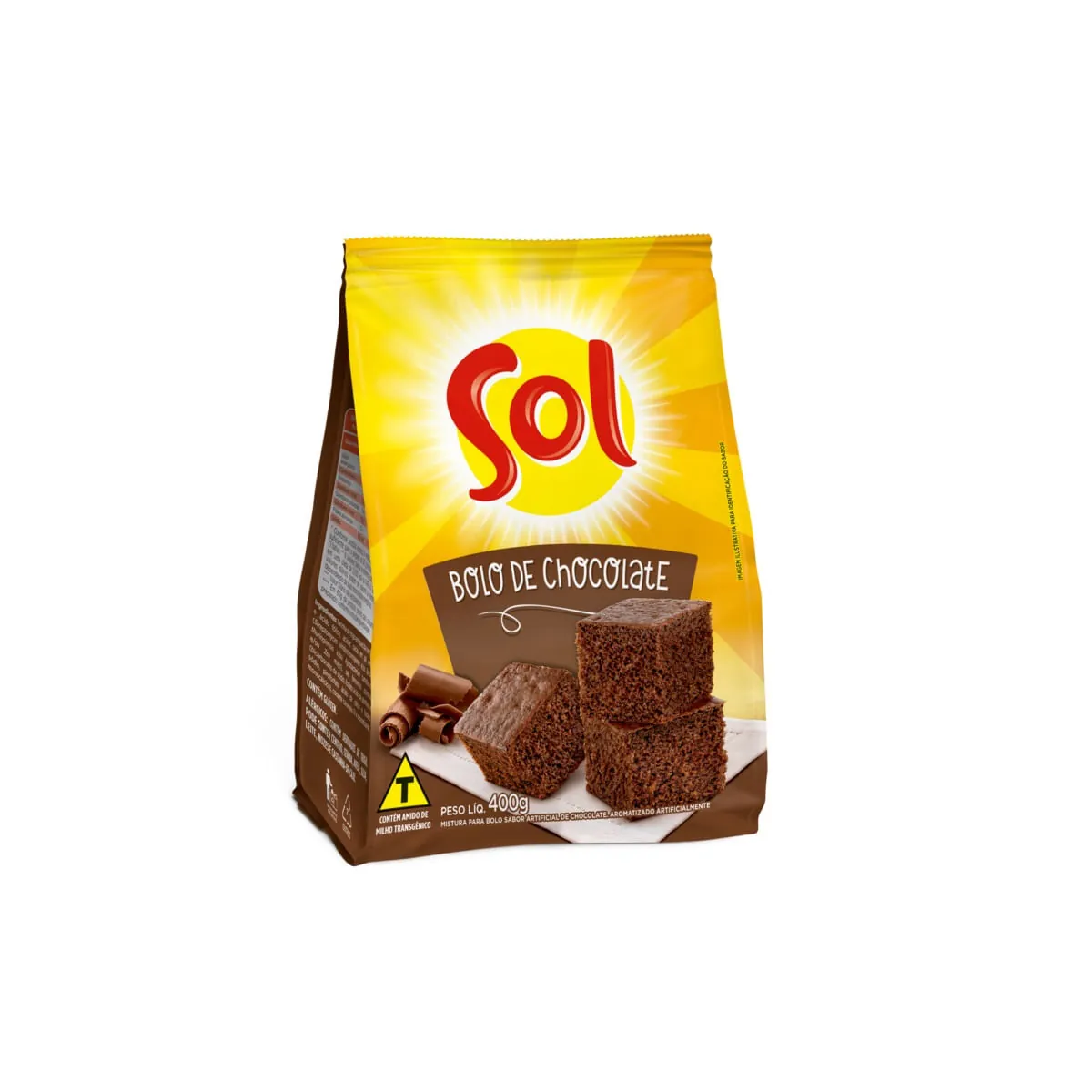 Mistura para Bolo Sabor Chocolate Sol 400g