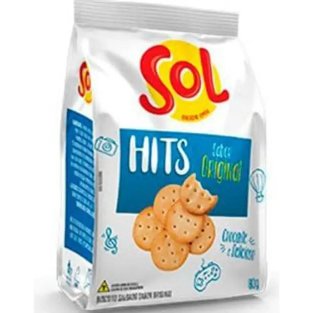 Biscoito Original Sol Hits Pacote 80g