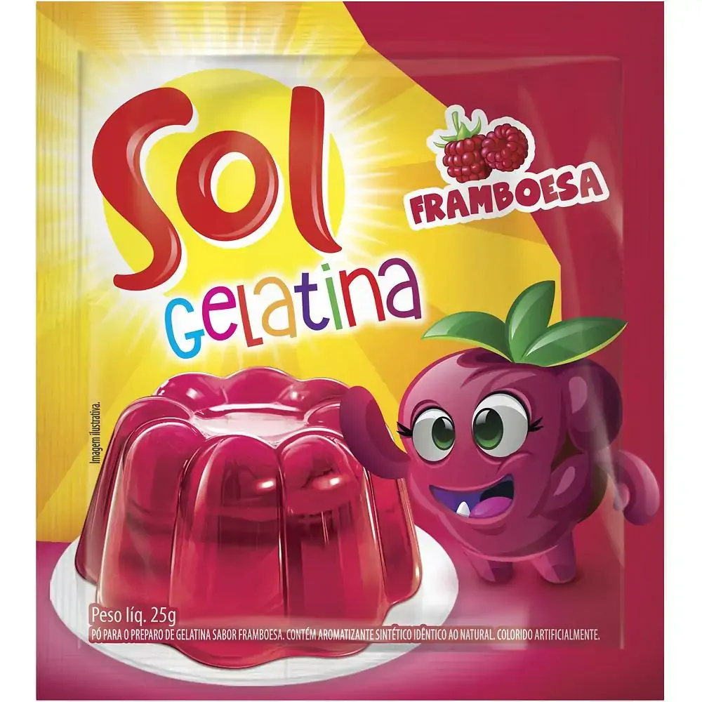 Gelatina Sol Framboesa Sch 25g
