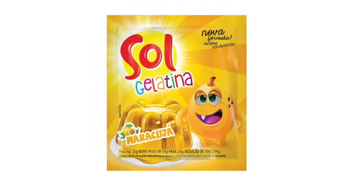 Gelatina Po Sol 25g Maracuja