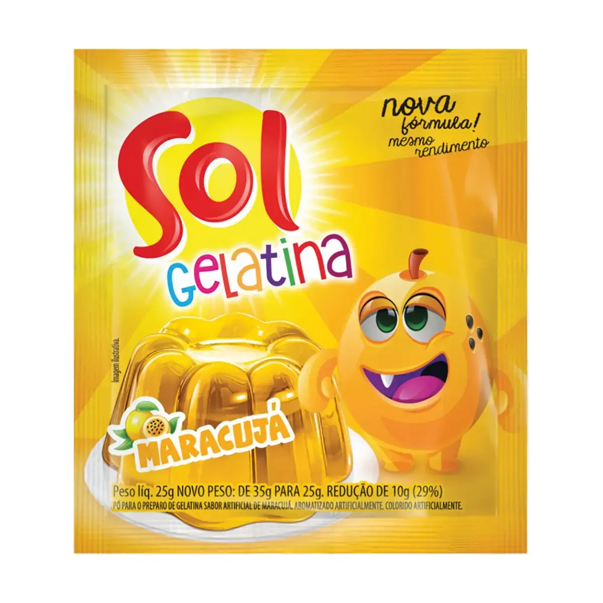 Gelatina Sol Maracuja Sch 25g