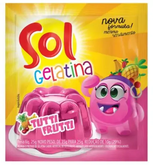 Gelatina Po Sol 25g Tutti Fruti