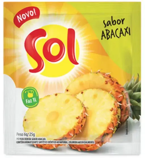 Refresco Sabor Abacaxi 25g Sol