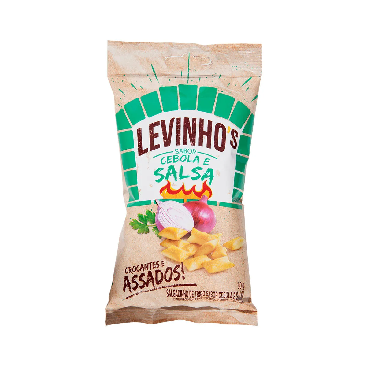 Salgadinho De Trigo Cebola E Salsa Levinhos Pacote 50g