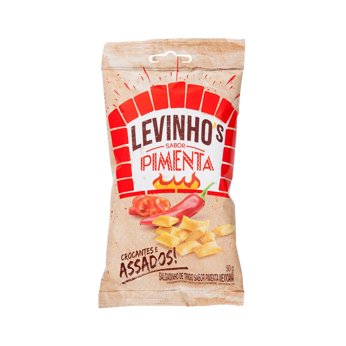 Salgadinho Sabor Pimenta Levinho's 50g