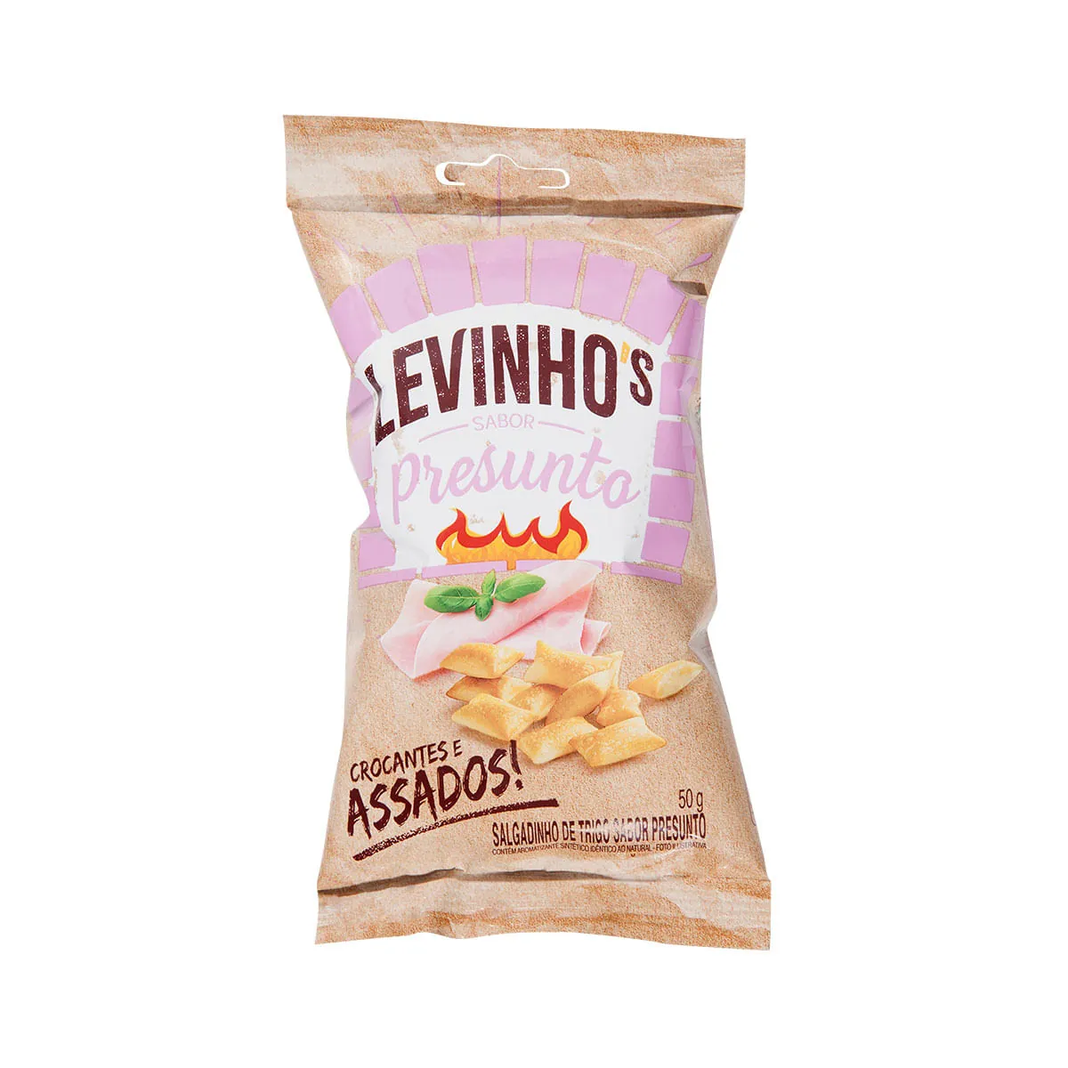 Salgadinho De Trigo Presunto Levinhos Pacote 50g
