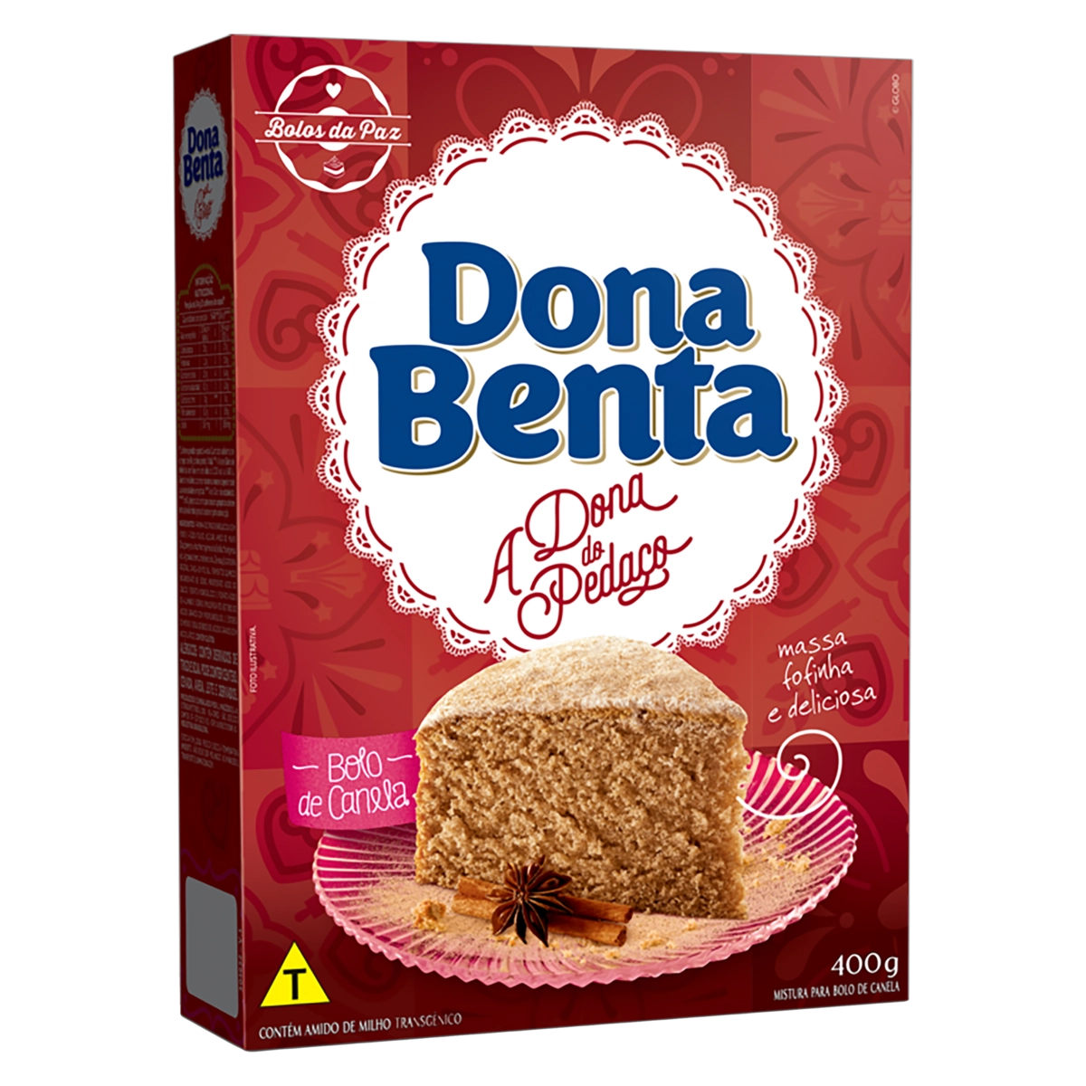 Mistura Para Bolo Canela Dona Benta A Dona Do Pedaço Caixa 400g