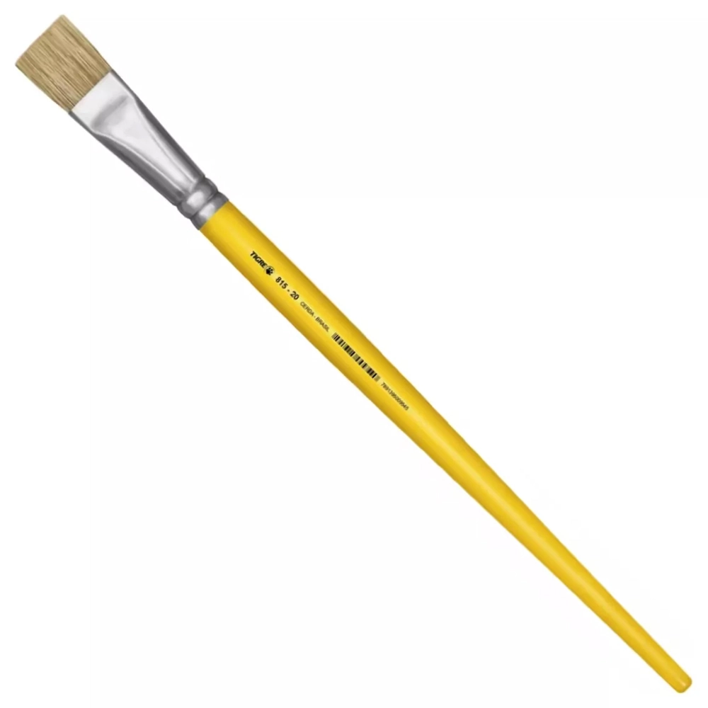 Pincel Chato Longo Cerda Natural 815-20 Nº20 Grosso Tigre