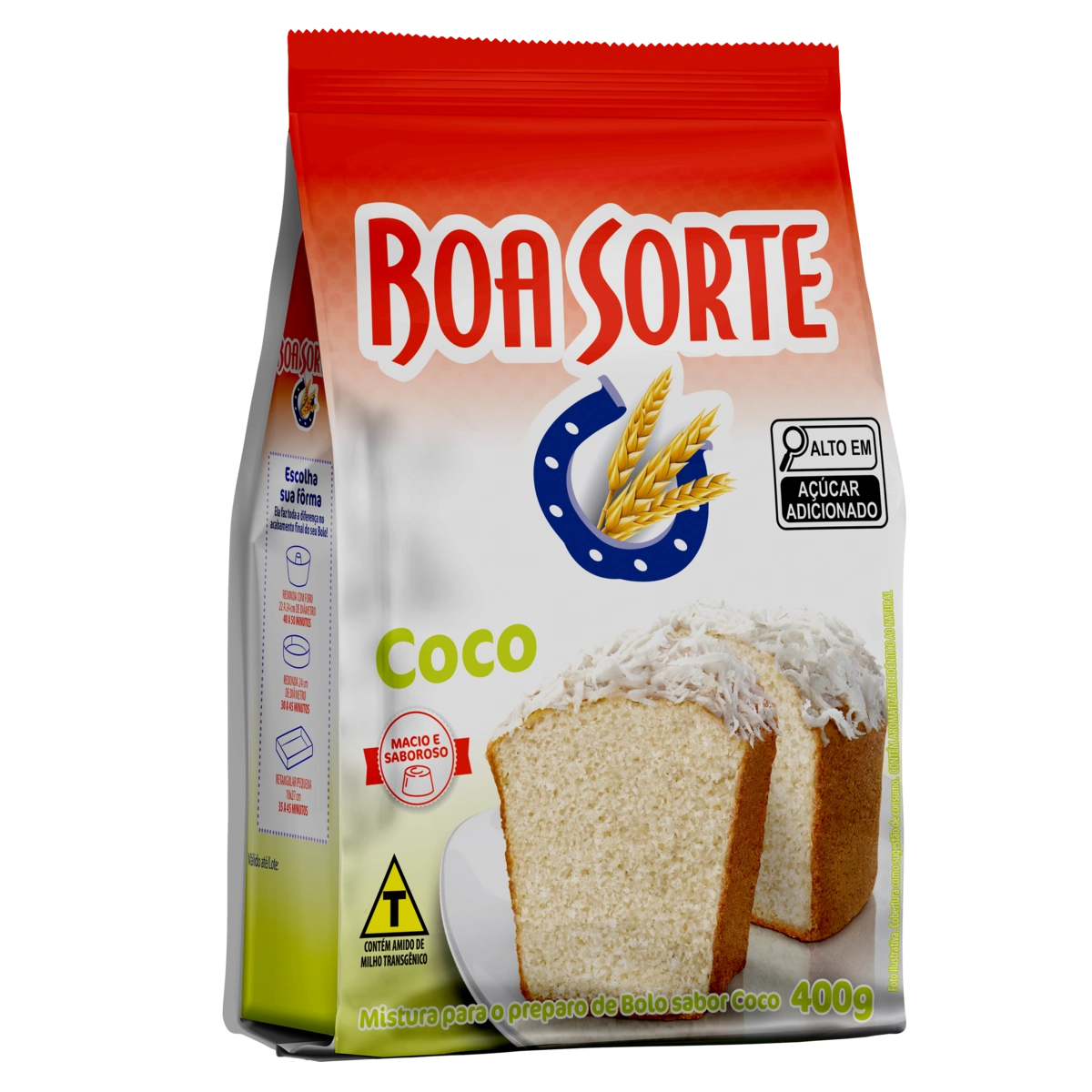 Mistura Para Bolo Coco Boa Sorte Pacote 400g