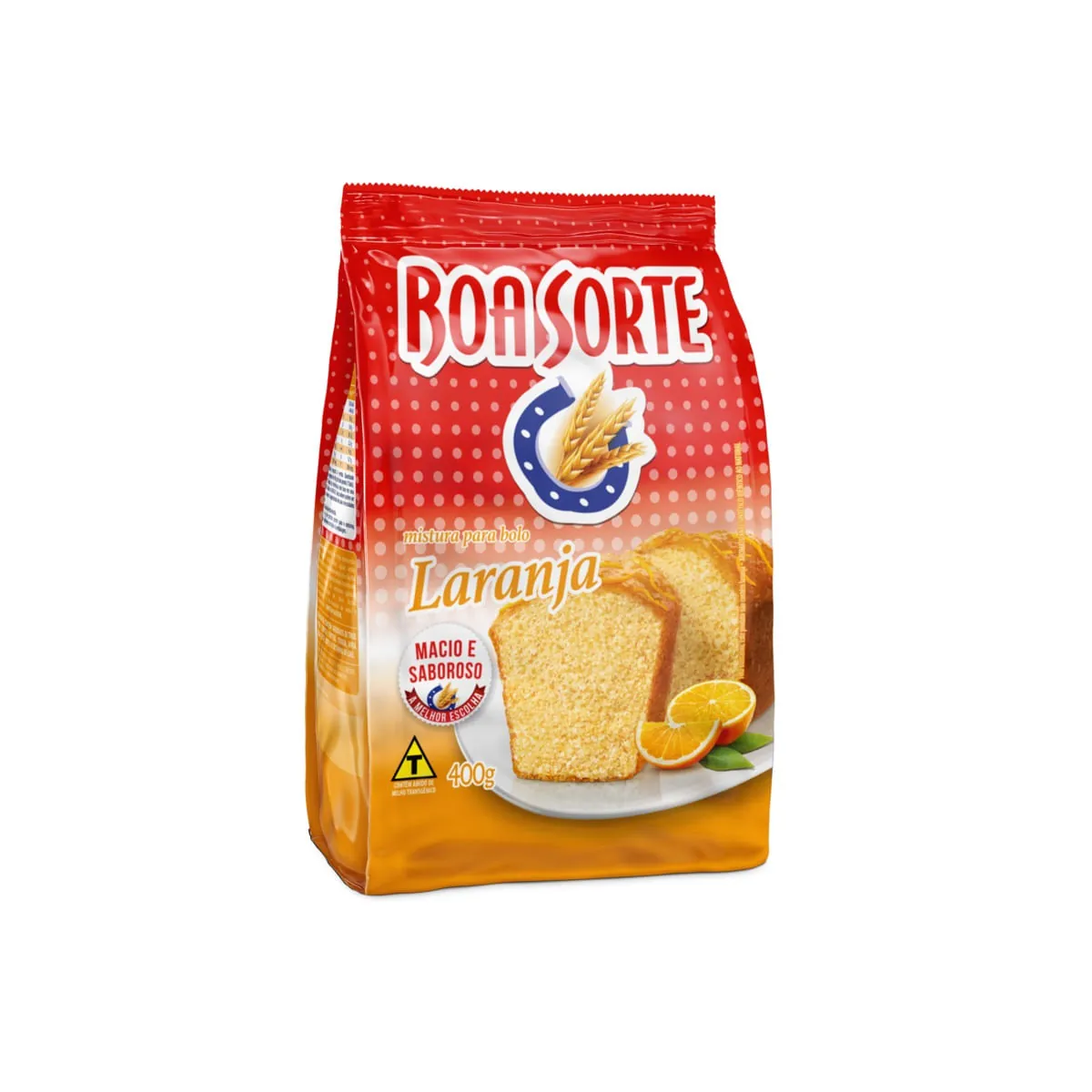 Mistura Para Bolo Laranja Boa Sorte Pacote 400g