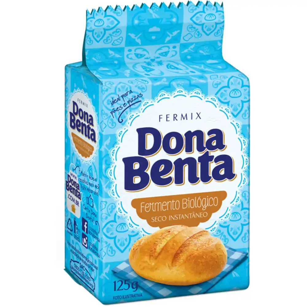 Fermento Biológico Seco Instantâneo Dona Benta Fermix Pacote 125g