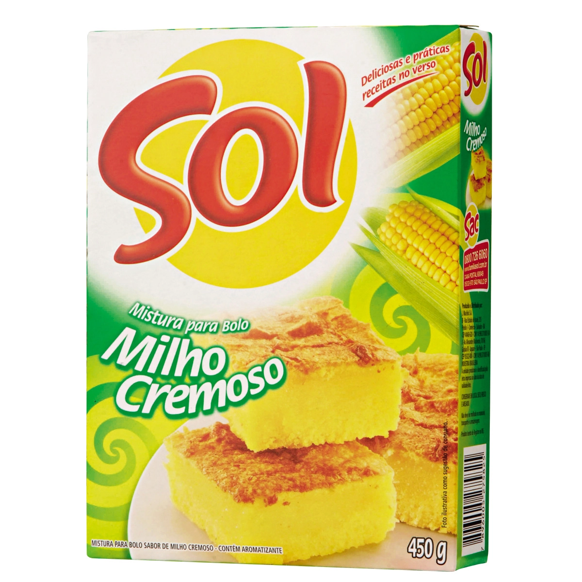 Bolo Sol Milho Cremoso