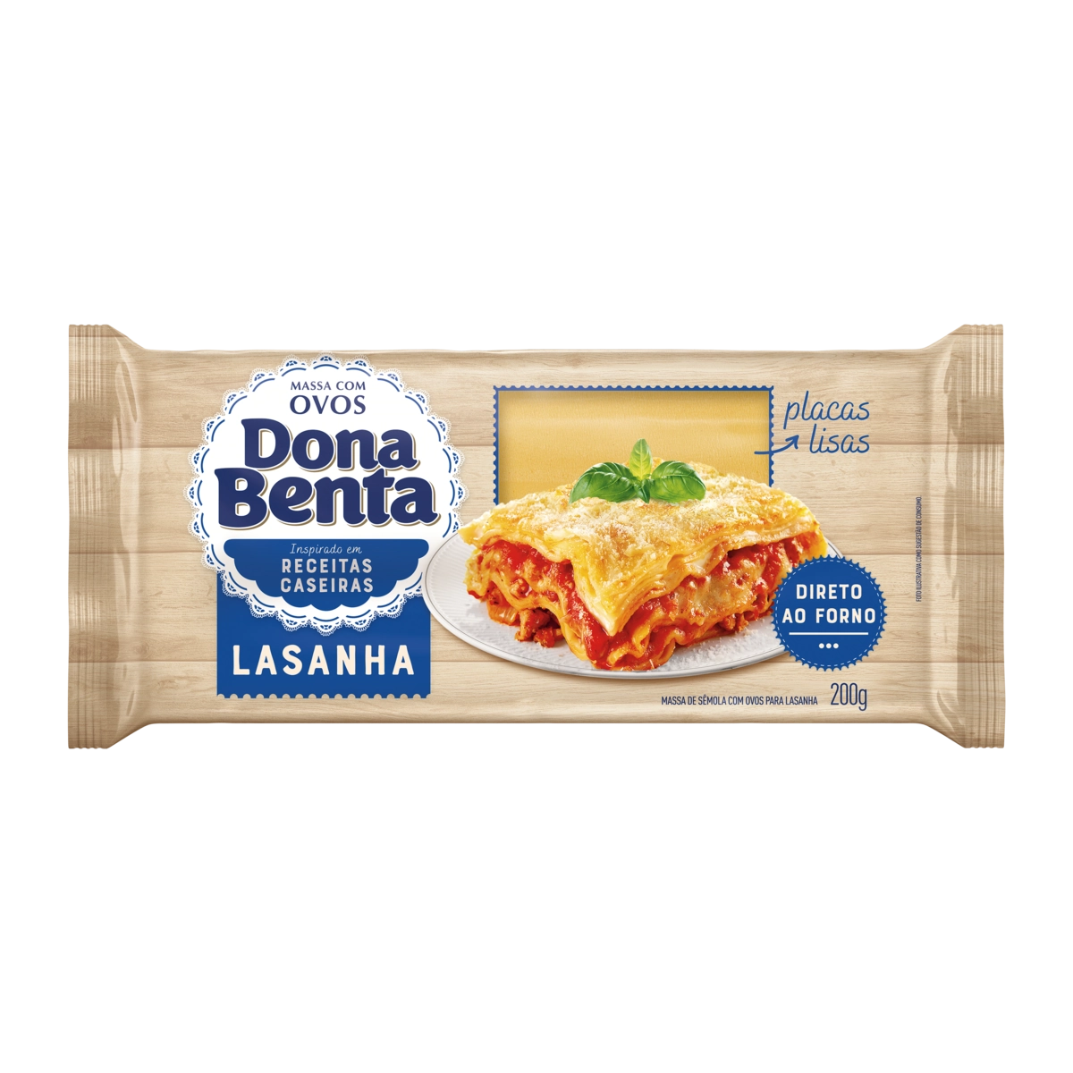 Macarrão Dona Benta Lasanha Pre Coz 200 Grs