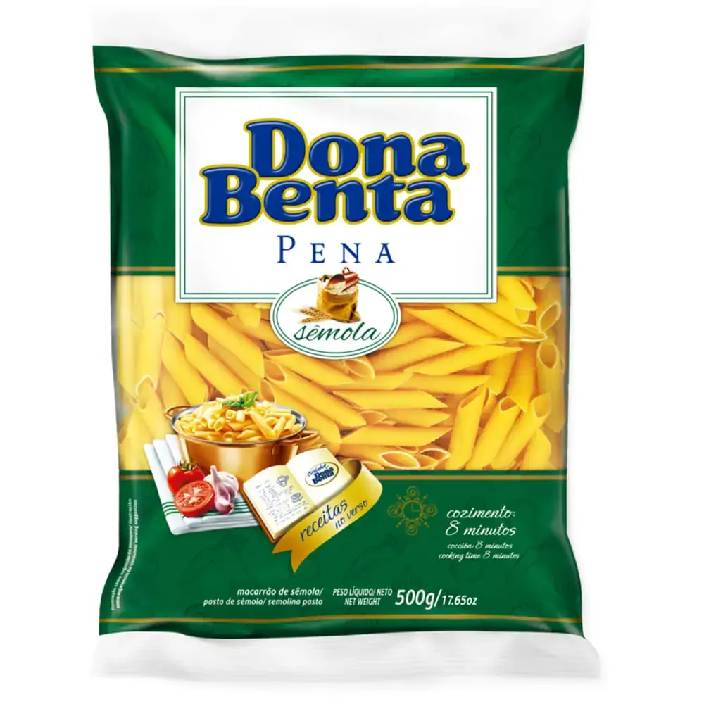 Macarrão De Sêmola Penne Dona Benta Pacote 500g
