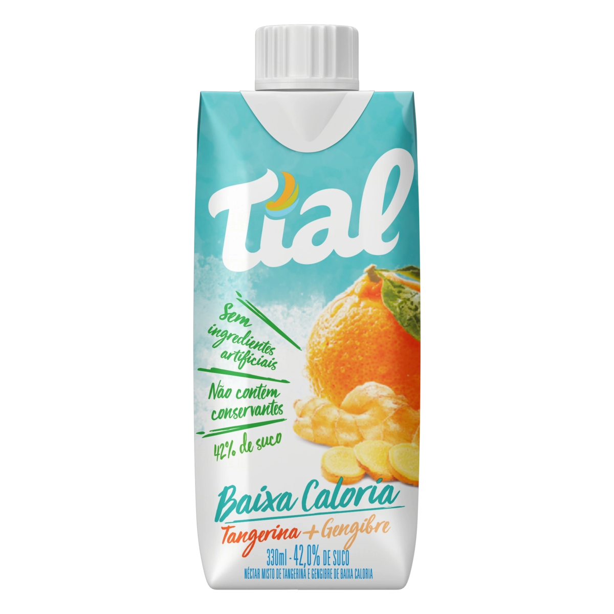 Néctar Tangerina E Gengibre Tial Caixa 330ml