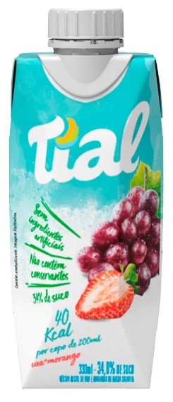 Néctar Uva E Morango Tial Caixa 330ml