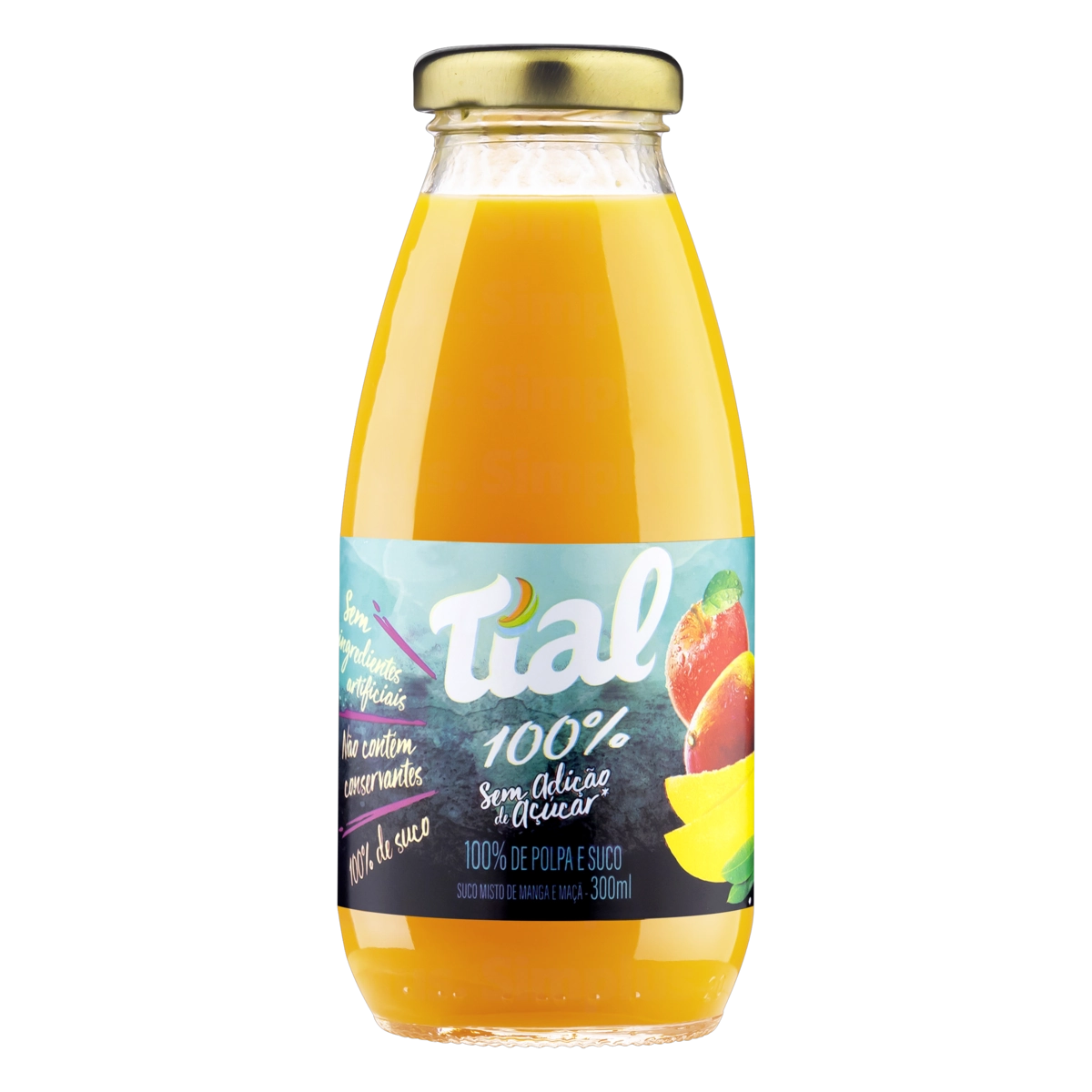 Suco Manga E Maçã Tial 100 Garrafa 300ml