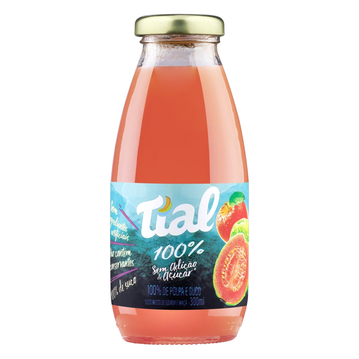 Suco Goiaba E Maçã Tial 100 Garrafa 300ml