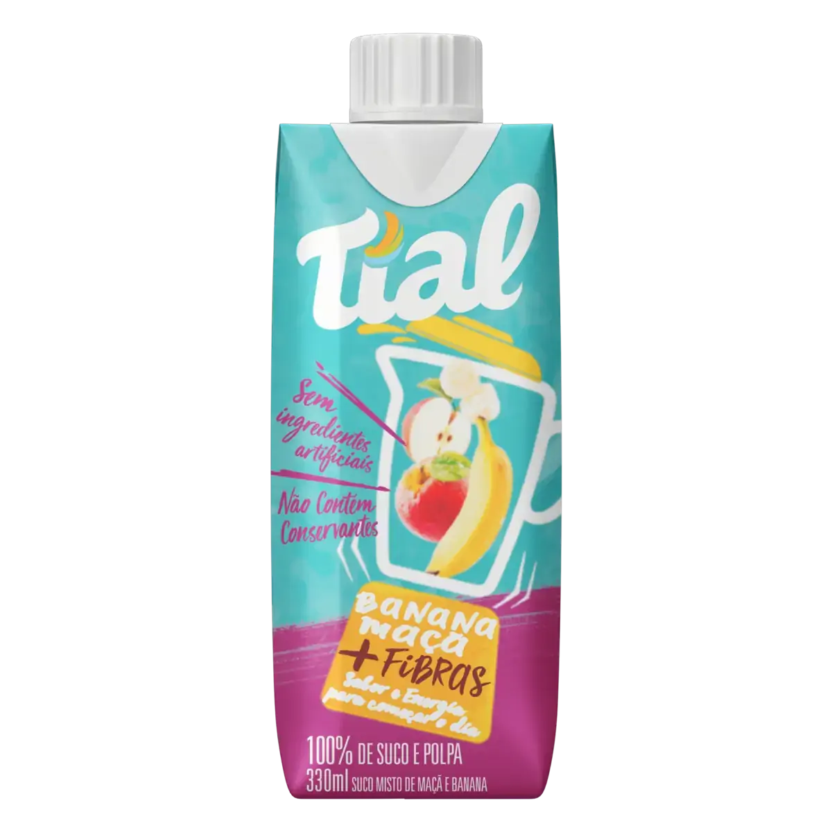 Bebida Banana E Maçã Tial Caixa 330ml