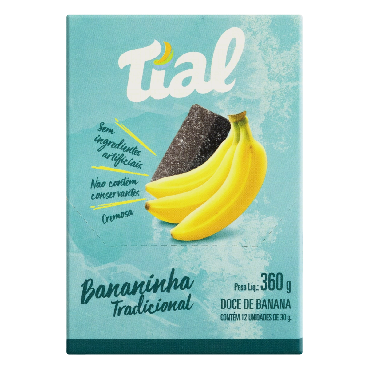 Bananinha Tradicional Tial Caixa 360g 12 Unidades