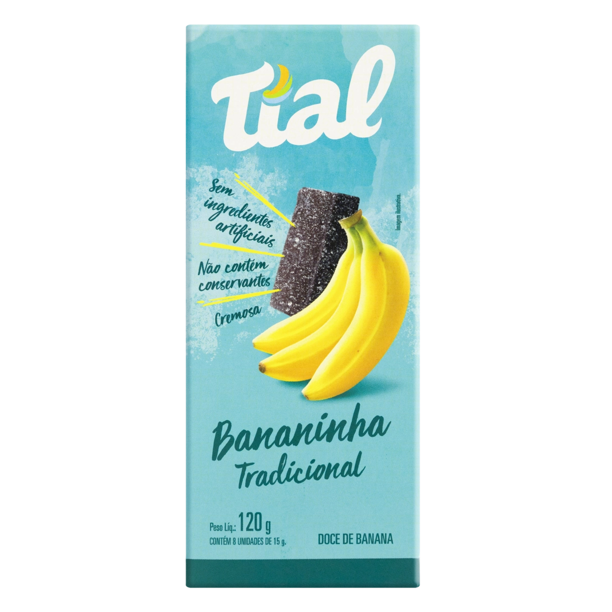Pack Bananinha Tradicional Tial Caixa 120g 8 Unidades