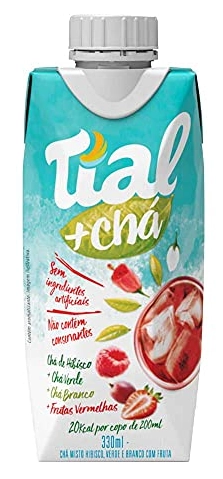 Chá Verde, Branco, Hibisco Com Frutas Vermelhas Tial Chá Caixa 330ml