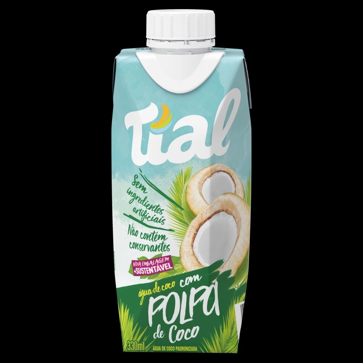 água De Coco Padronizada Com Polpa De Coco Tial Caixa 330ml