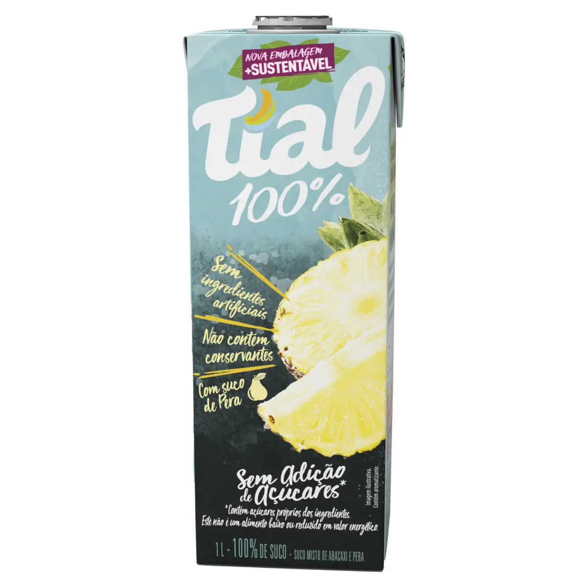 Suco Abacaxi E Pera Tial 100 Caixa 1l