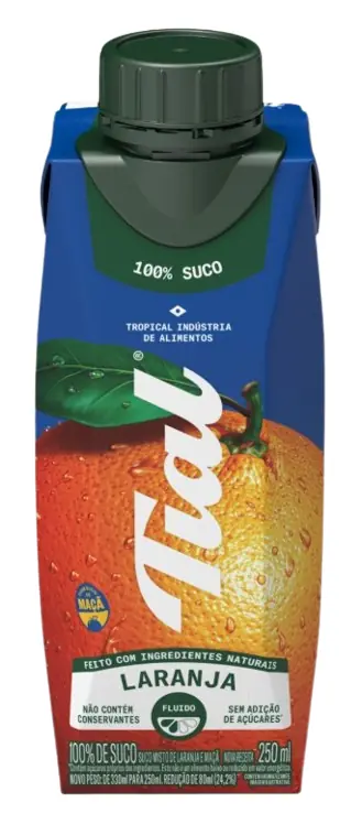 Suco Laranja Tial Caixa 250ml
